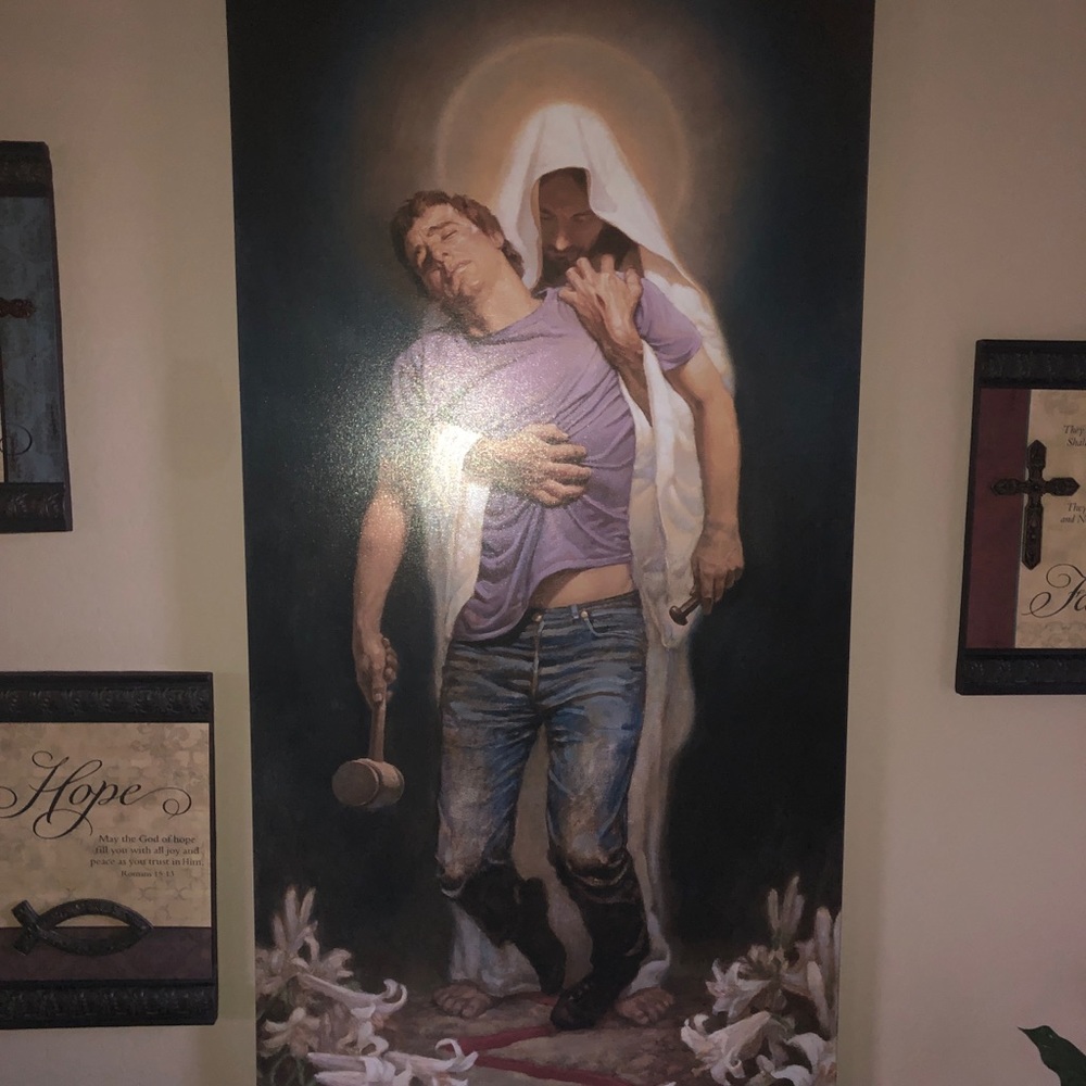 Forgiveness canvas art 6ft by 3 ft